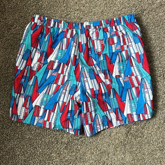 Vineyard Vines Men’s Chappy Printed Americas Cup Racing Yacht Swim Trunks Size L - Picture 5 of 5